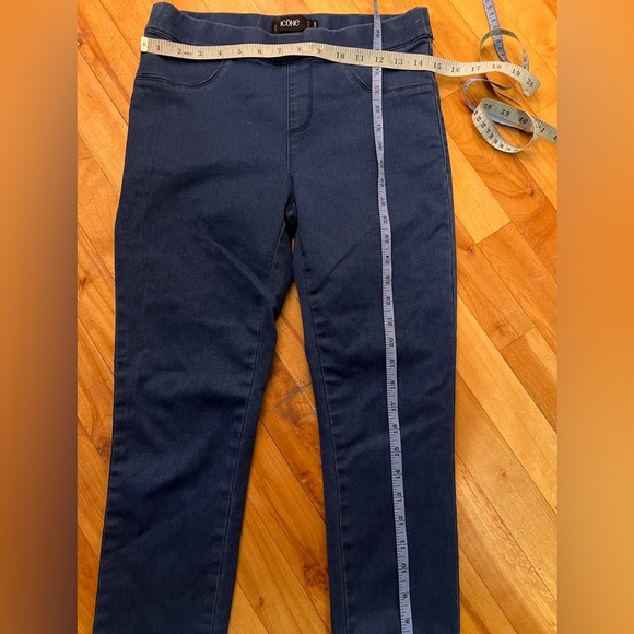 Simons/Icone Blue Jeggings Jeans Pull On M - Picture 6 of 6